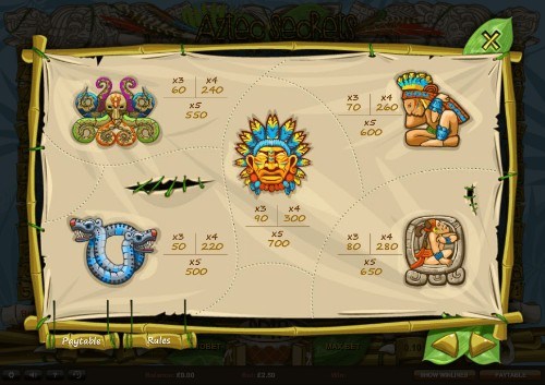 Aztec Secrets UK slot game