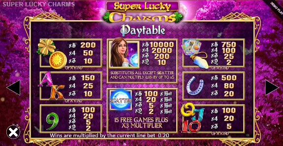 Super Lucky Charms UK slot game