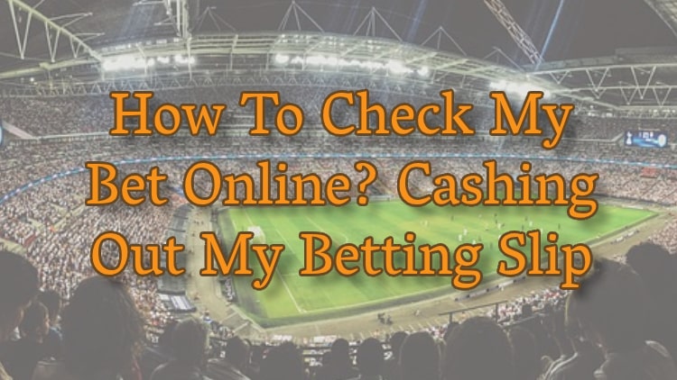 How To Check My Bet Online? Cashing Out My Betting Slip